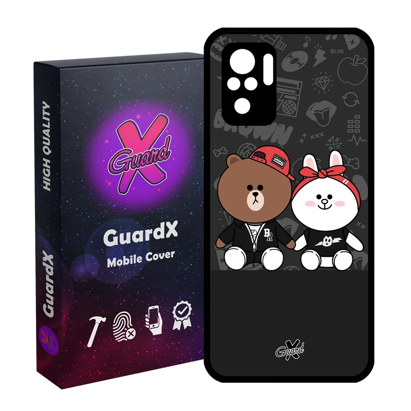 کاور گارد ایکس طرح Friends مدل Glass10127 مناسب برای گوشی موبایل شیائومی Redmi Note 10 4G / Note 10S