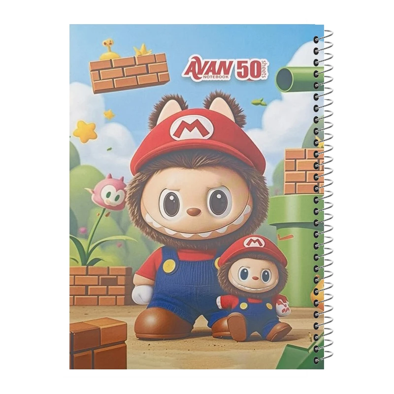دفتر نقاشی 50 برگ آوان مدل لبوبو سوپر ماریو MGH