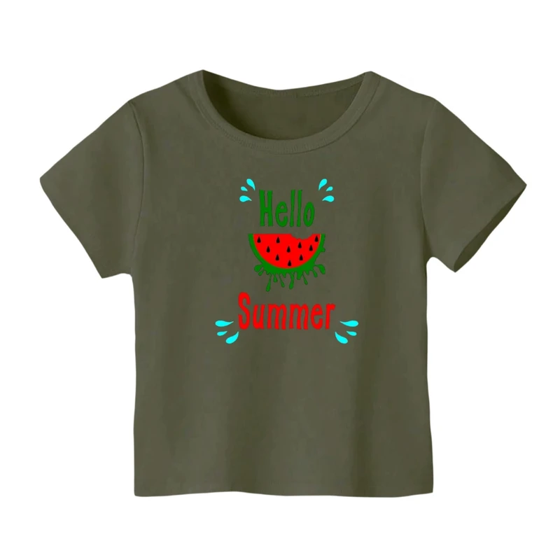 تی شرت آستین کوتاه بچگانه مدل هندوانه یلدایی کد 11