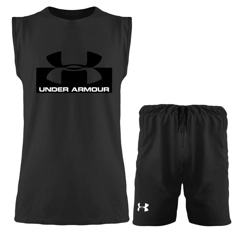 ست تاپ و شلوارک مردانه مدل 14013638 رنگ مشکی