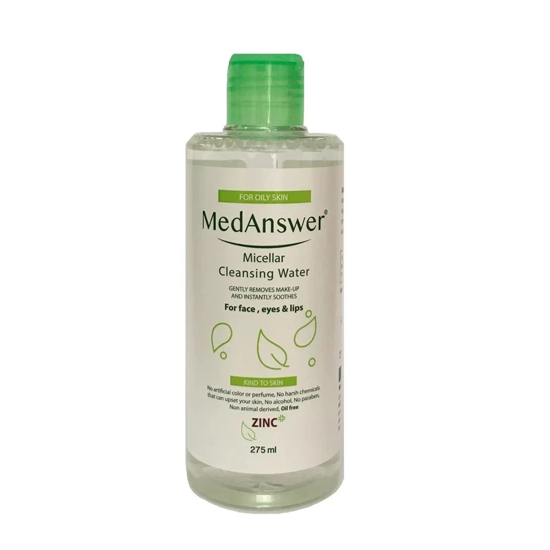 محلول پاک کننده آرایش صورت ، چشم و لب مدانسر مدل tea tree oil حجم 275 میلی لیتر