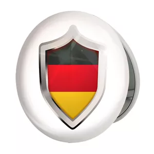 آینه جیبی خندالو طرح پرچم آلمان مدل تاشو کد 20655 