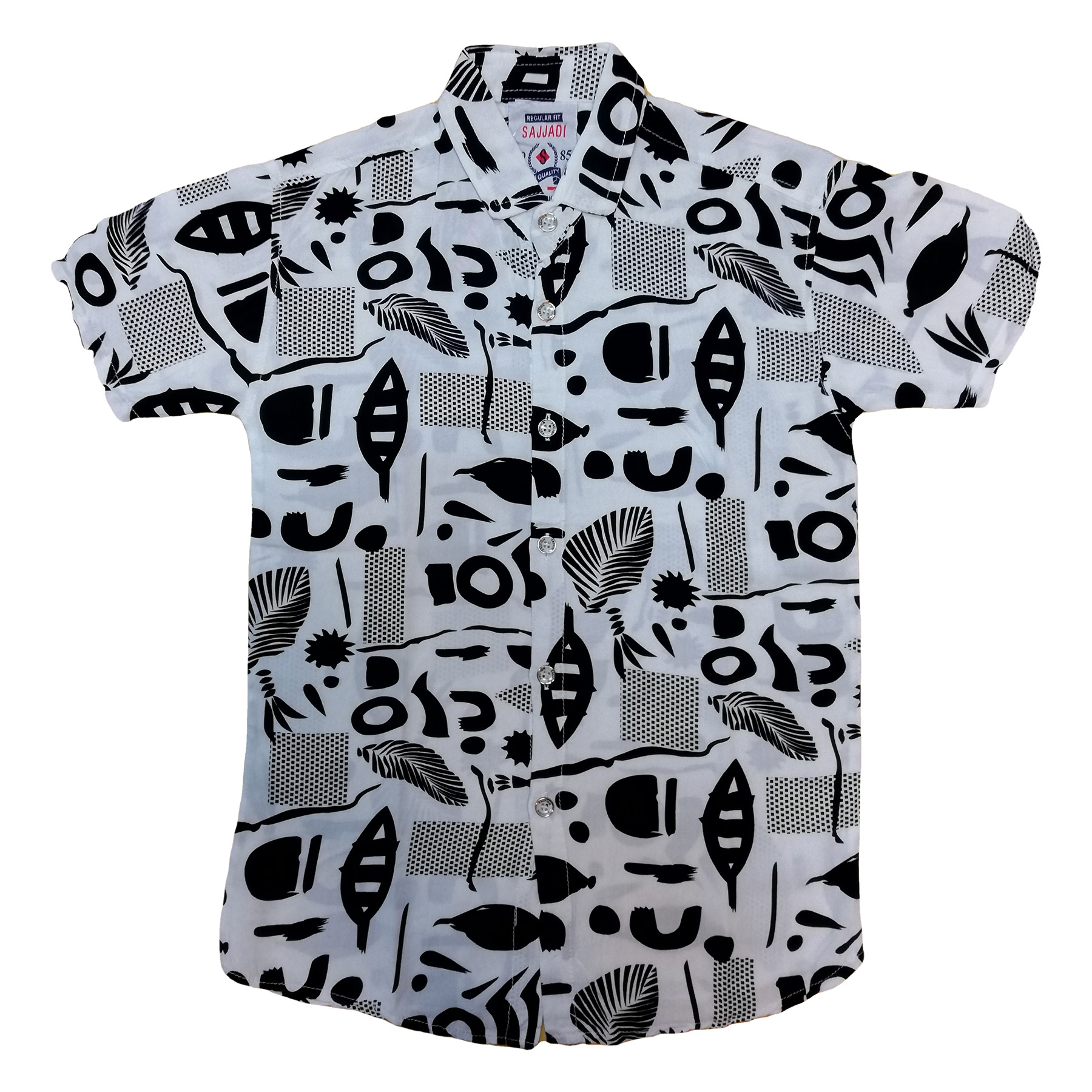پیراهن پسرانه طرح هاوایی کد 00331030