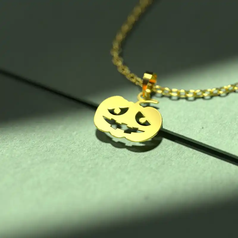 گردنبند طلا 18 عیار زنانه مدوپد مدل هالووین کد G3-1-1089