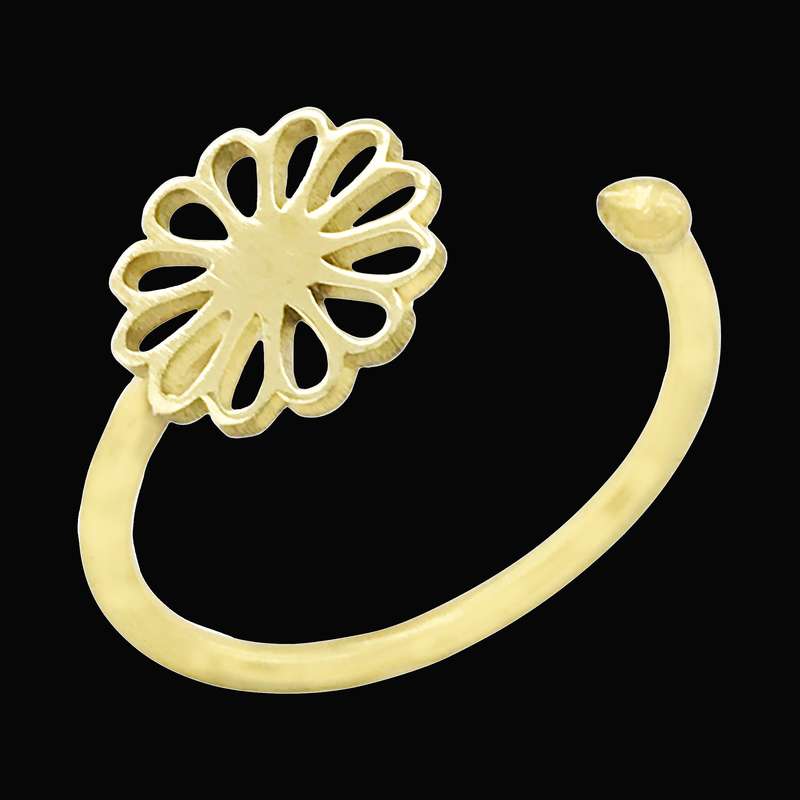 بند انگشتی زنانه گالری عزیزی طرح خورشید مدل 15764