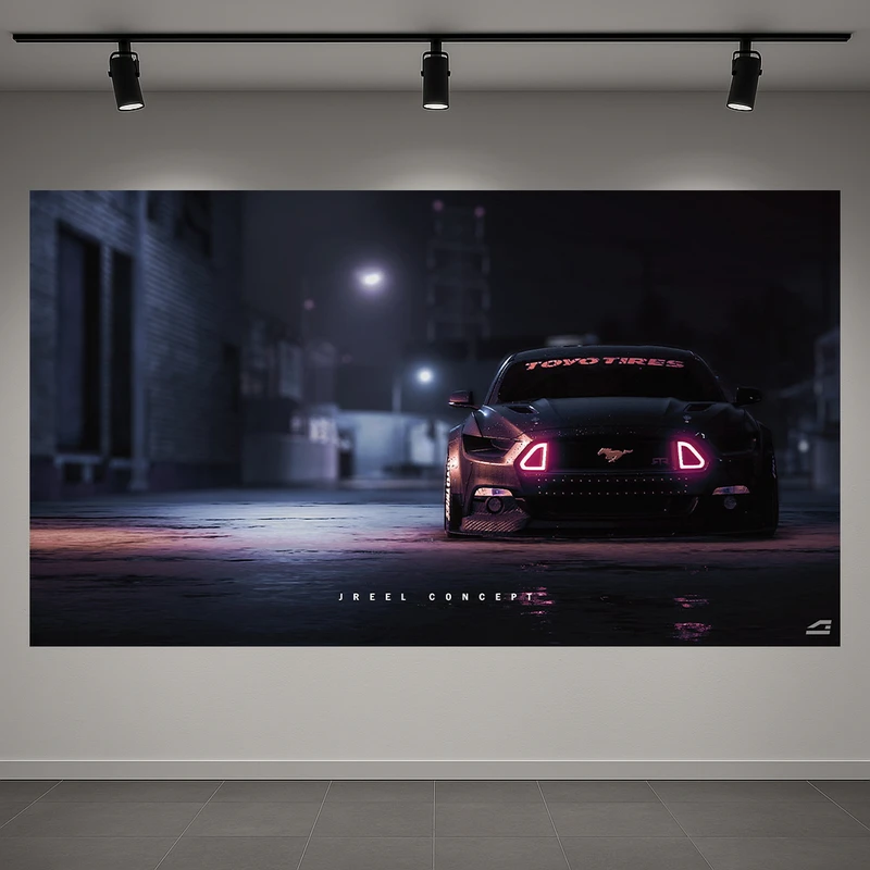 پوستر طرح بک لایت need for speed مدل فورد کد PD1311309