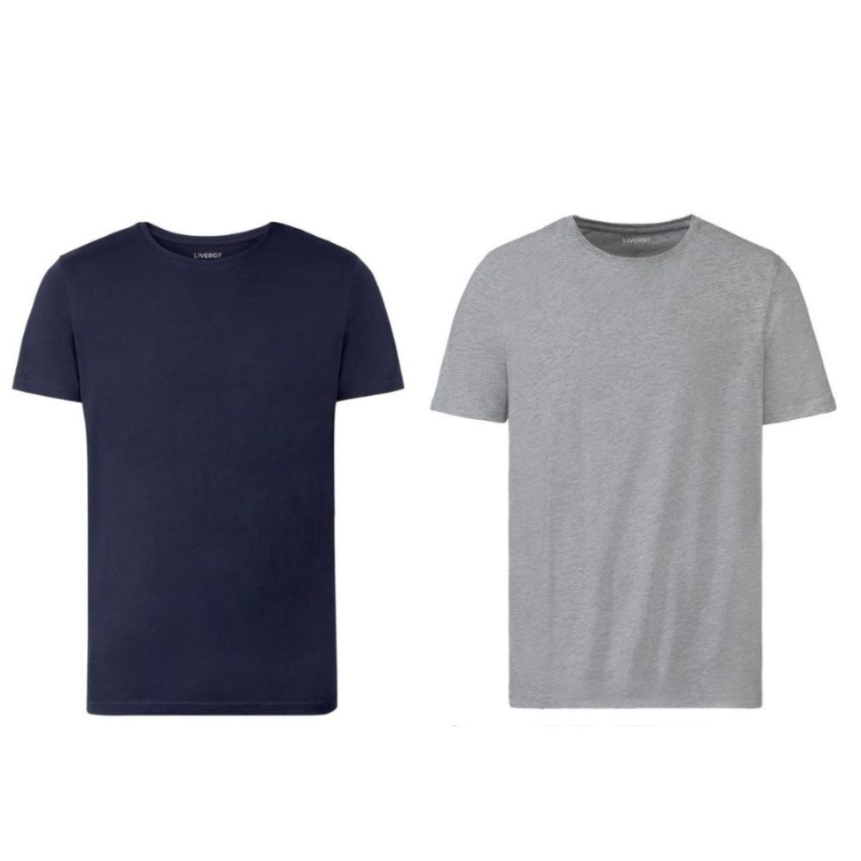 تی شرت آستین کوتاه مردانه لیورجی مدل J2023 مجموعه دو عددی