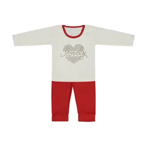 ست تی شرت و شلوار نوزادی دخترانه کد 28