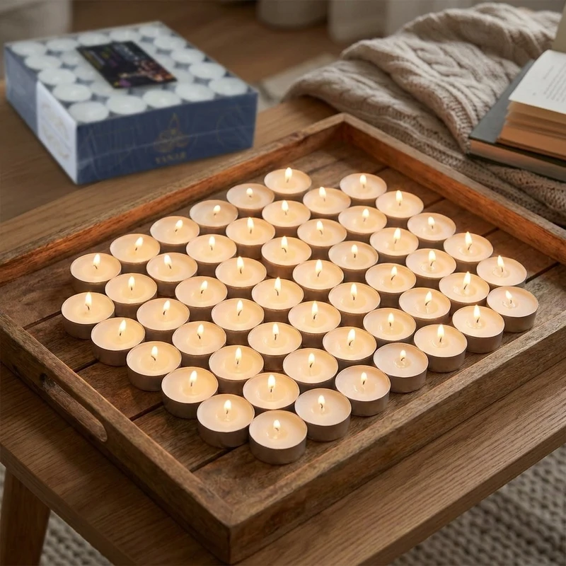 عکس شماره 3 : شمع وارمر یانار مدل tea light بسته 100 عددی