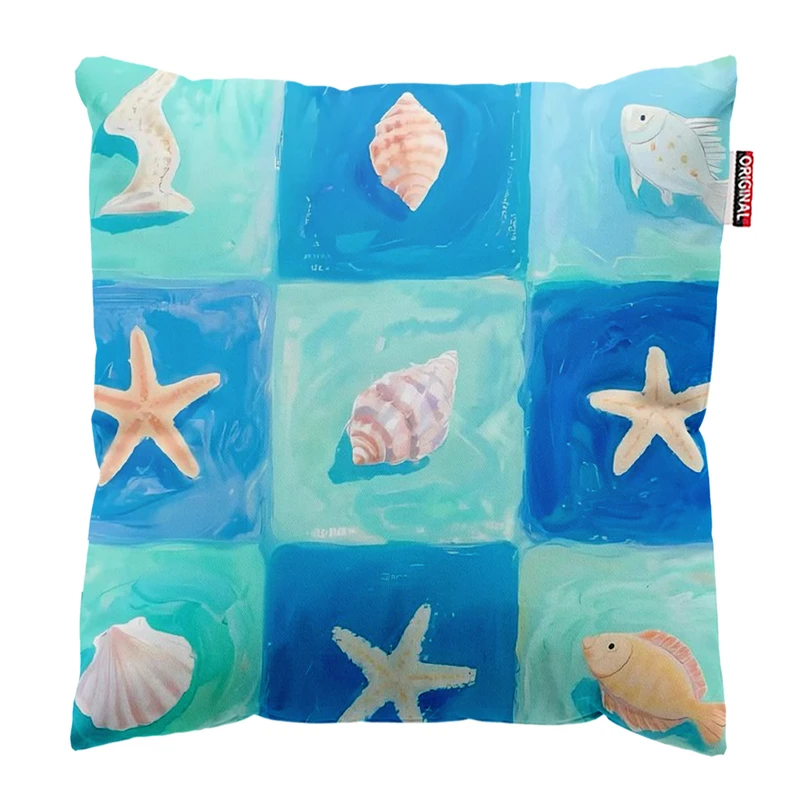 کوسن پاد آفرین طرح دریا کد PK403935 سایز 40*40 سانتی متر