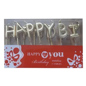 شمع تولد مدل تولدت مبارک کد 864 مجموعه 13 عددی