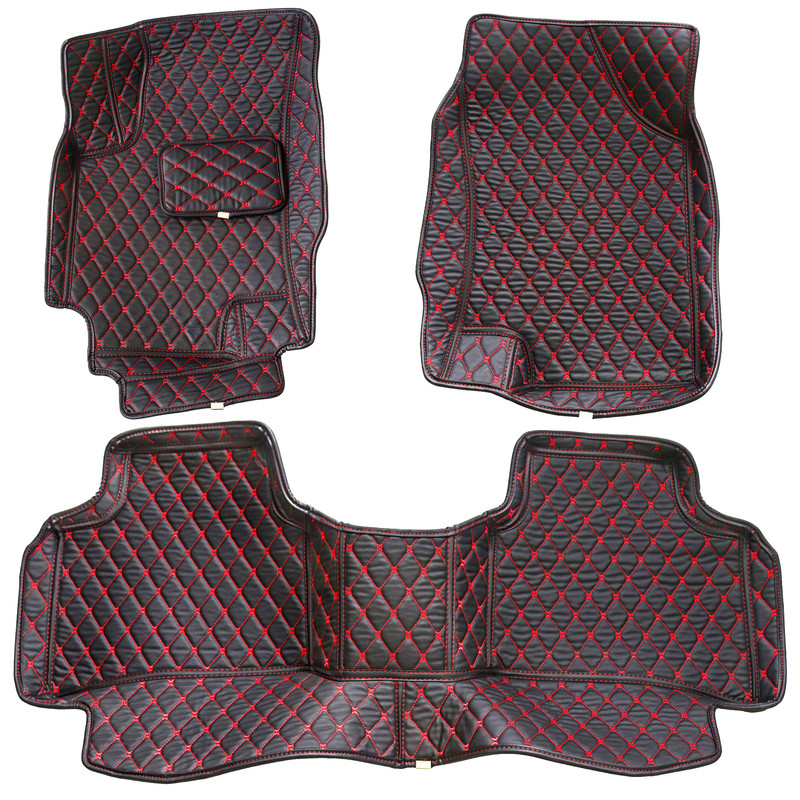 کفپوش 5 بعدی خودرو مدل چرم گلدوزی مناسب برای JAC J4