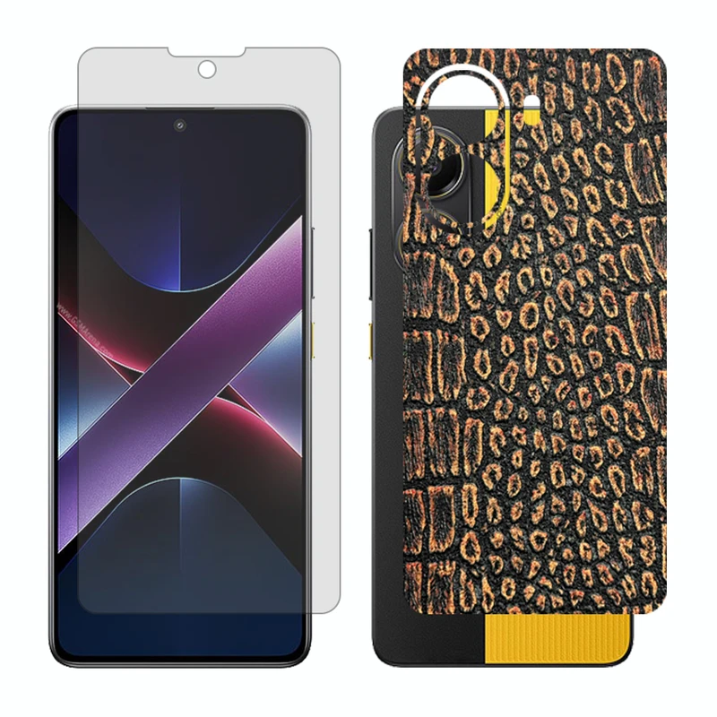 محافظ صفحه نمایش شفاف گلس مدل Together مناسب برای گوشی موبایل شیائومی Poco X7 Pro به همراه برچسب پوششی پشت گوشی