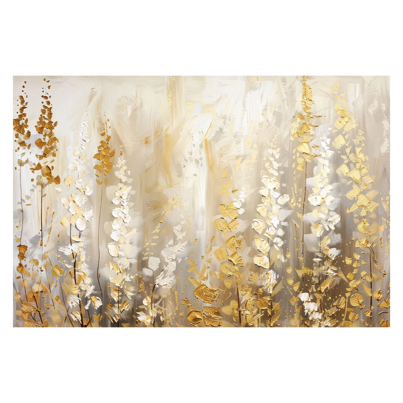 فرش پارچه‌ای مدل فرشینه طرح نقاشی انتزاعی برگ کد AR3060340