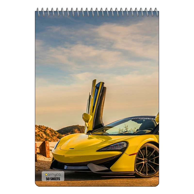 دفتر نقاشی 50 برگ سیمی کارنیکا طرح مک لارن McLaren کد 12978