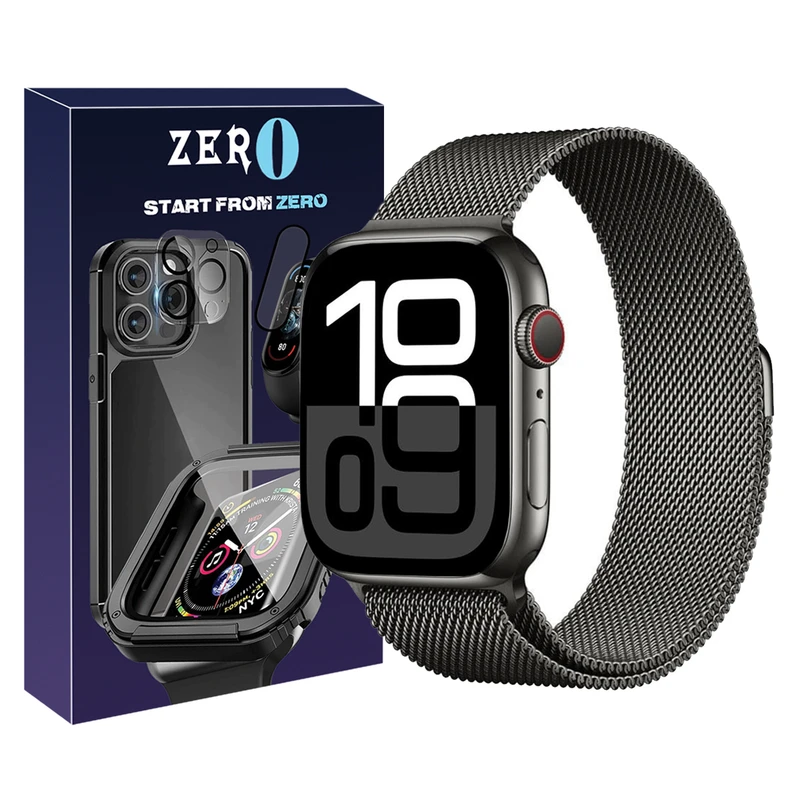 بند زیرو مدل Milanese ZR مناسب برای اپل واچ سری 10 سایز 42 میلی متری
