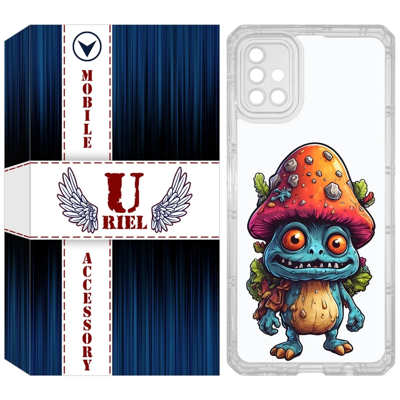 کاور یوریل مدل Clear کد 47 طرح قارچ مناسب برای گوشی موبایل سامسونگ Galaxy A51