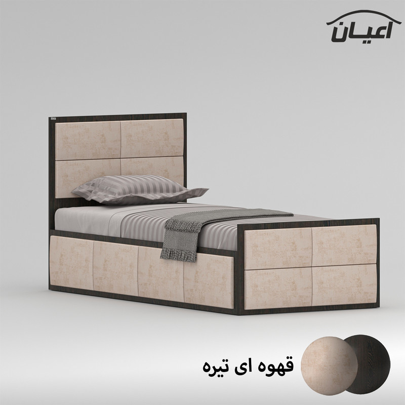 تخت خواب یک نفره اعیان مدل FH842 سایز 90x200 سانتی متر
