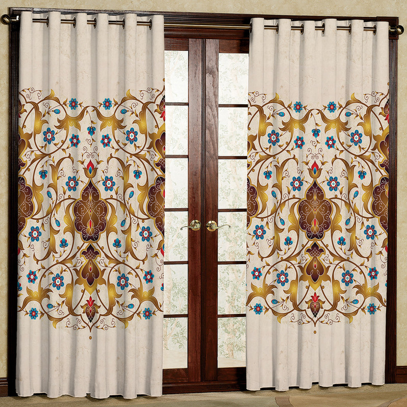  پرده مدل هازان پانچی کد 100 D سایز 140x200 سانتی متر