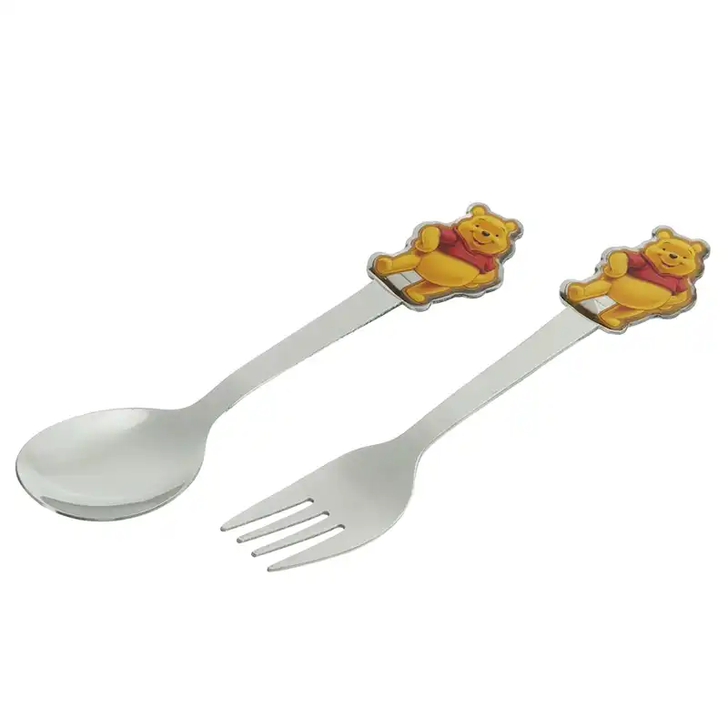 ست قاشق و چنگال کودک مدل خرس پو