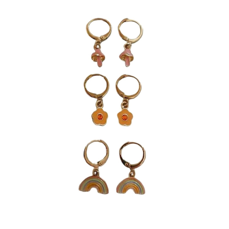 گوشواره زنانه آی ام مدل SMR 020 مجموعه 3 عددی