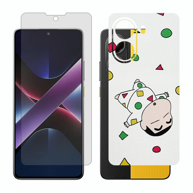 محافظ صفحه نمایش شفاف گلس مدل Together مناسب برای گوشی موبایل شیائومی Poco X7 Pro به همراه برچسب پوششی پشت گوشی