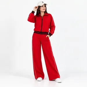 ست سویشرت و شلوار زنانه جانا مدل مغزی دوزی 55 