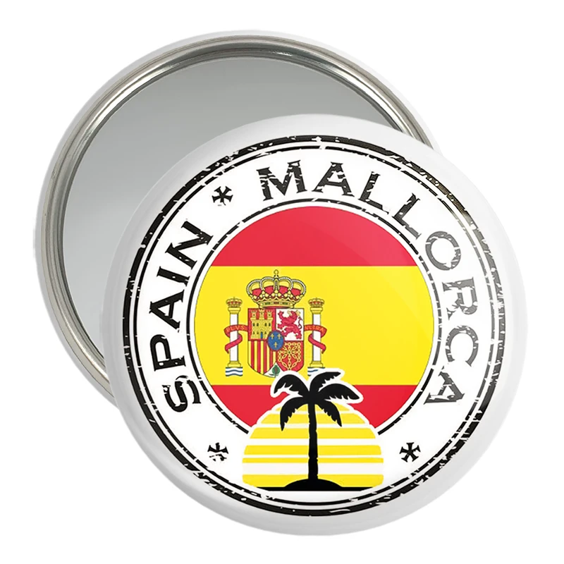 آینه جیبی خندالو مدل پرچم اسپانیا  کد 20680