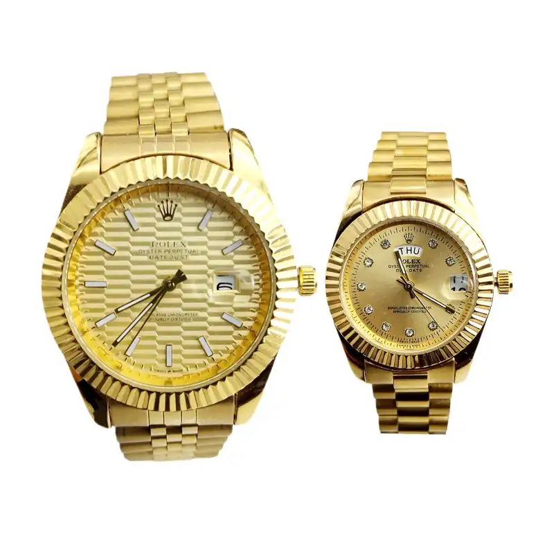 ست ساعت مچی عقربه ای زنانه و مردانه  مدل Date just2023