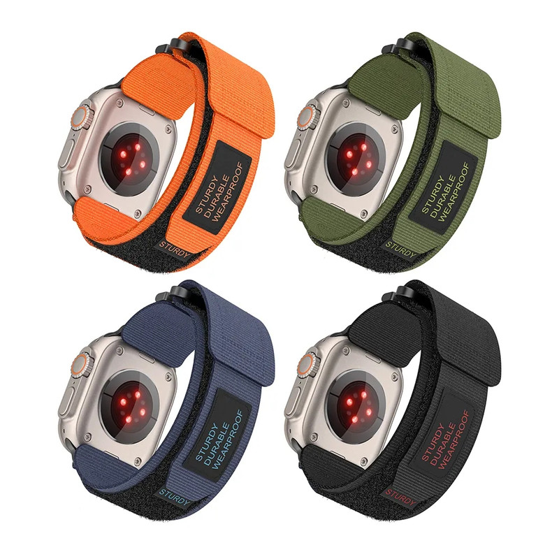 بند راینو مدل Tactical Nylon مناسب برای اپل واچ Ultra / Ultra 2 سایز 49 میلی متری