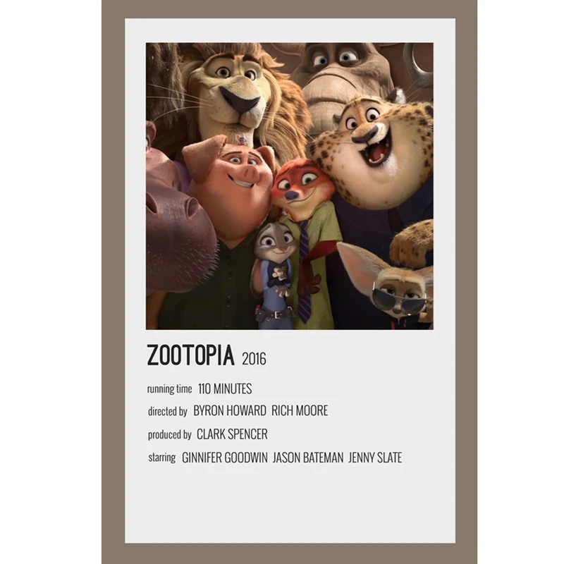 پوستر مدل انیمیشن زوتوپیا Zootopia کد 692