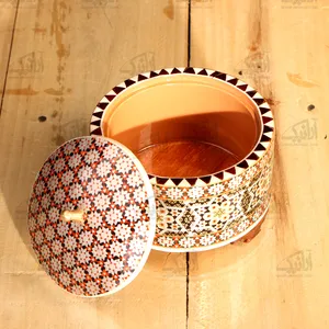 ست سه تایی شکلات خوری‎ خاتم‎ ‎‎رنگ‎ ‎نقره ای‎ ‎ ‎‎طرح‎ ‎شمسه‎ ‎ ‎‎‎‎مدل 1001500013