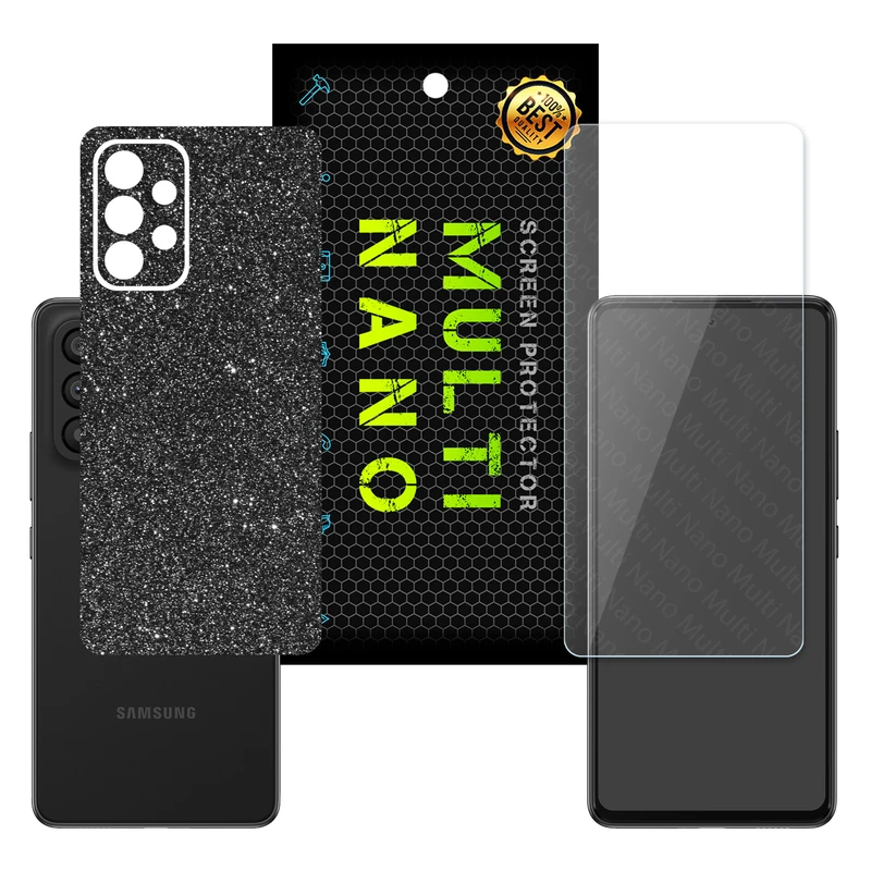 برچسب پوششی مولتی نانو مدل X-F1G-S مناسب برای گوشی موبایل سامسونگ Galaxy A53 به همراه محافظ صفحه نمایش