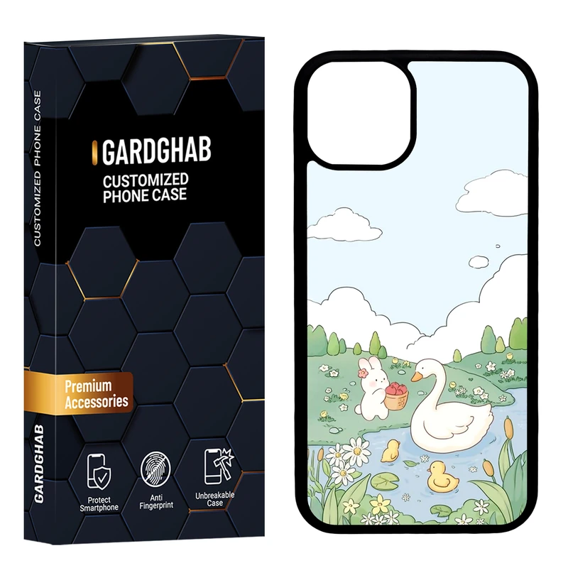 کاور گارد قاب مدل پشت گلس فانتزی مناسب برای گوشی موبایل اپل iPhone 13 