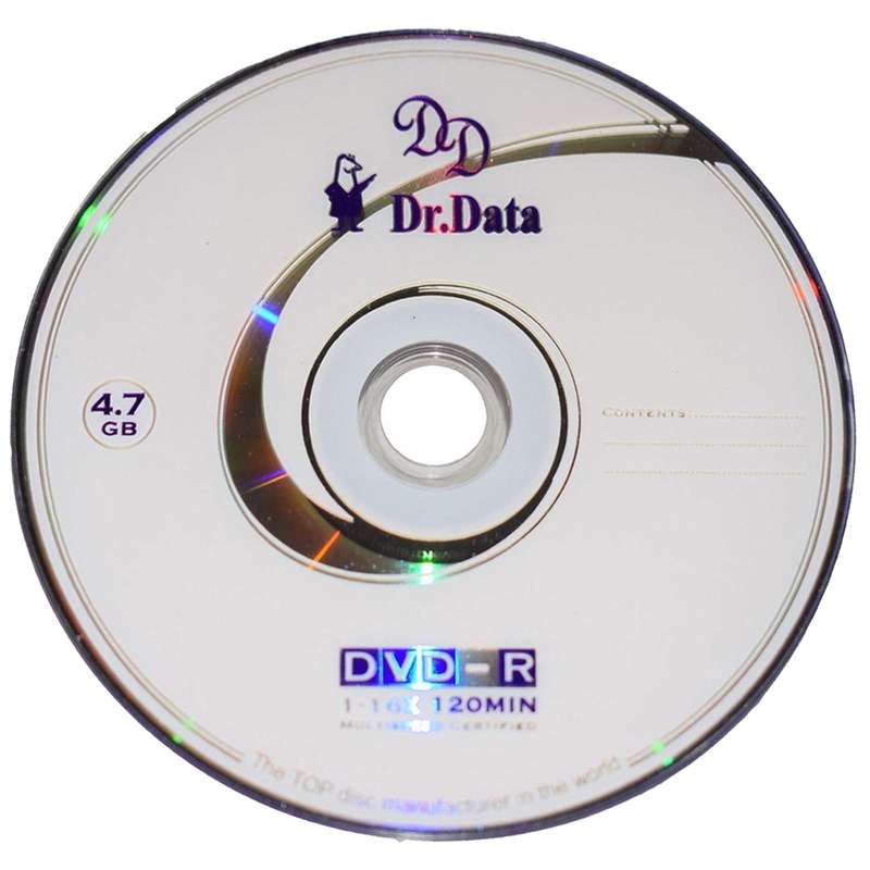 دی وی دی خام دکتر دیتا مدل DVD-R بسته 50 عددی