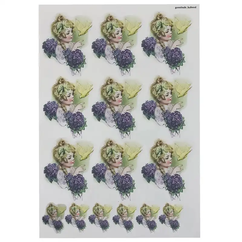 برچسب ترنسفر مدل کودک و پرنده