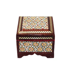 جا سکه ای خاتم کاری مدل لولادار کد Cubic6p6