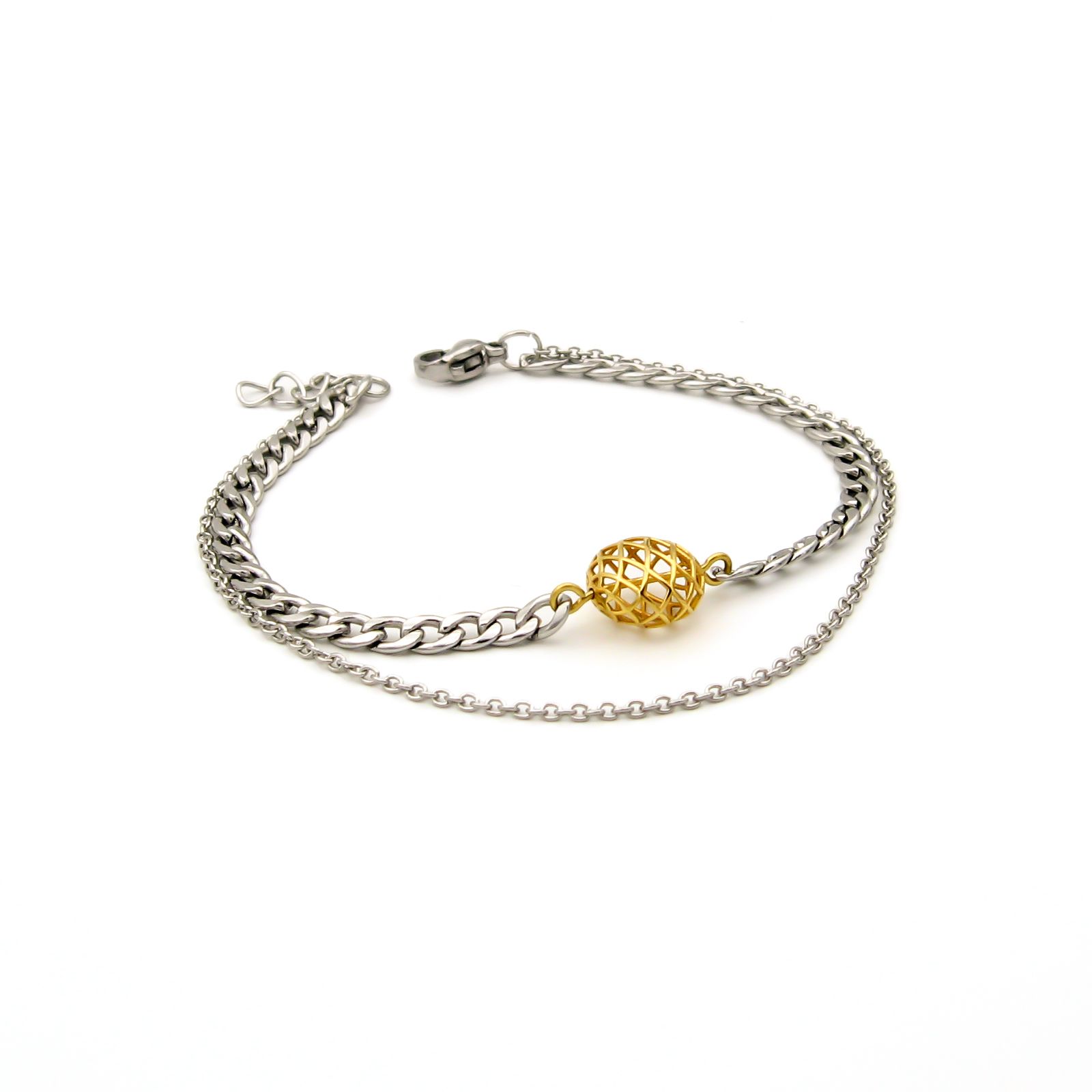 دستبند طلا 18 عیار زنانه مانچو مدل bfg229 -  - 3