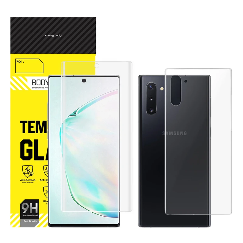 محافظ صفحه نمایش بادیگارد مدل HydroGel مناسب برای گوشی موبایل سامسونگ Galaxy Note 10 به همراه محافظ پشت گوشی