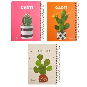 دفتر یادداشت 100 برگ تیما مدل کاکتوس مجموعه 3 عددی