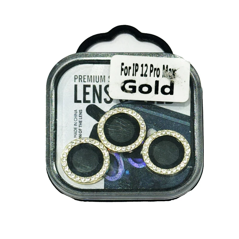 محافظ لنز دوربین مدل رینگی  نگین دار  مناسب برای گوشی موبایل اپل IPHONE 12 PRO MAX