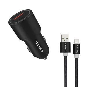 شارژر فندکی 45 وات لیتو مدل C9 به همراه کابل تبدیل USB-C