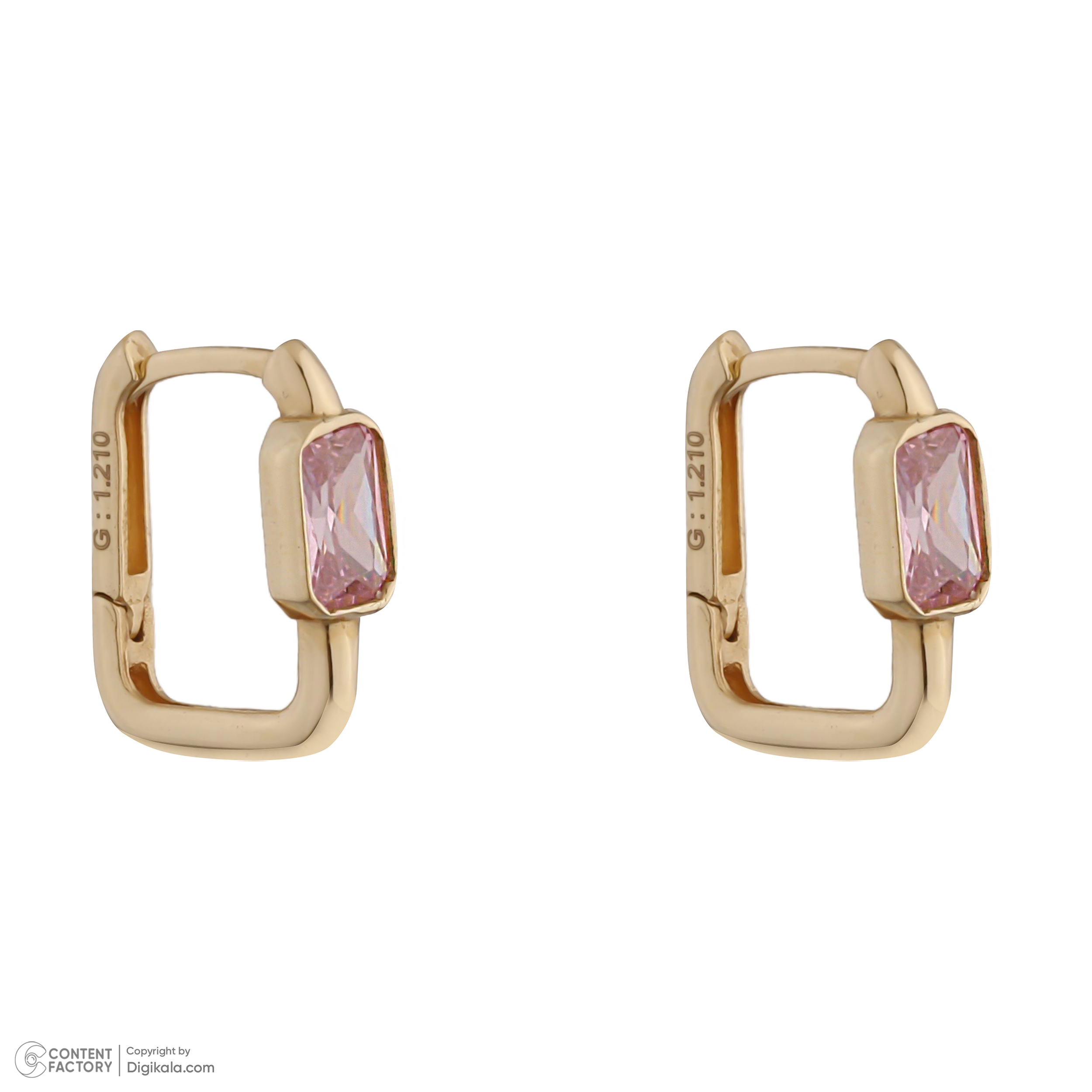 گوشواره کلیپسی طلا 18 عیار زنانه راما مدل e0165