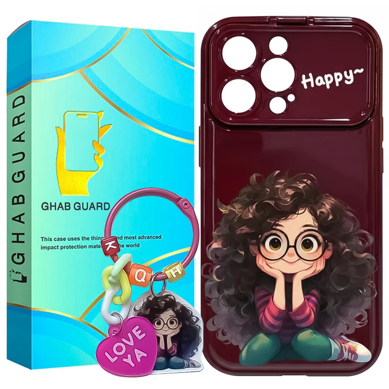 کاور قاب گارد مدل UTRI مناسب برای گوشی موبایل اپل iPhone 16 Pro به همراه بند آویز