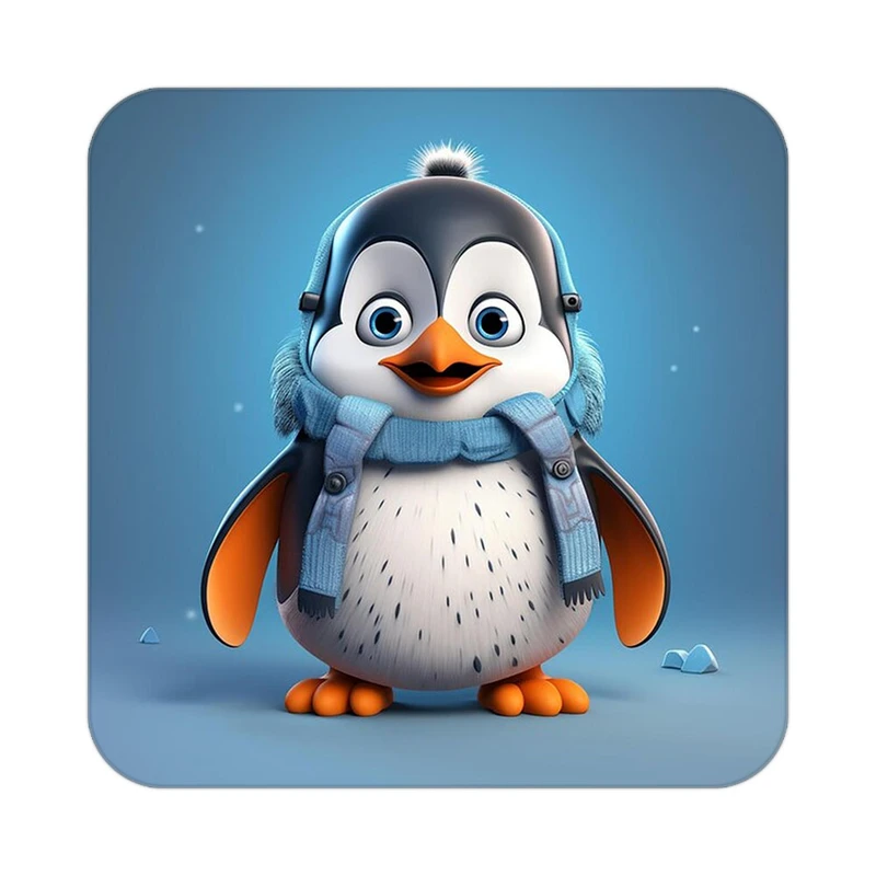 زیر لیوانی کاکتی طرح حیوانات کارتونی مدل mp27605