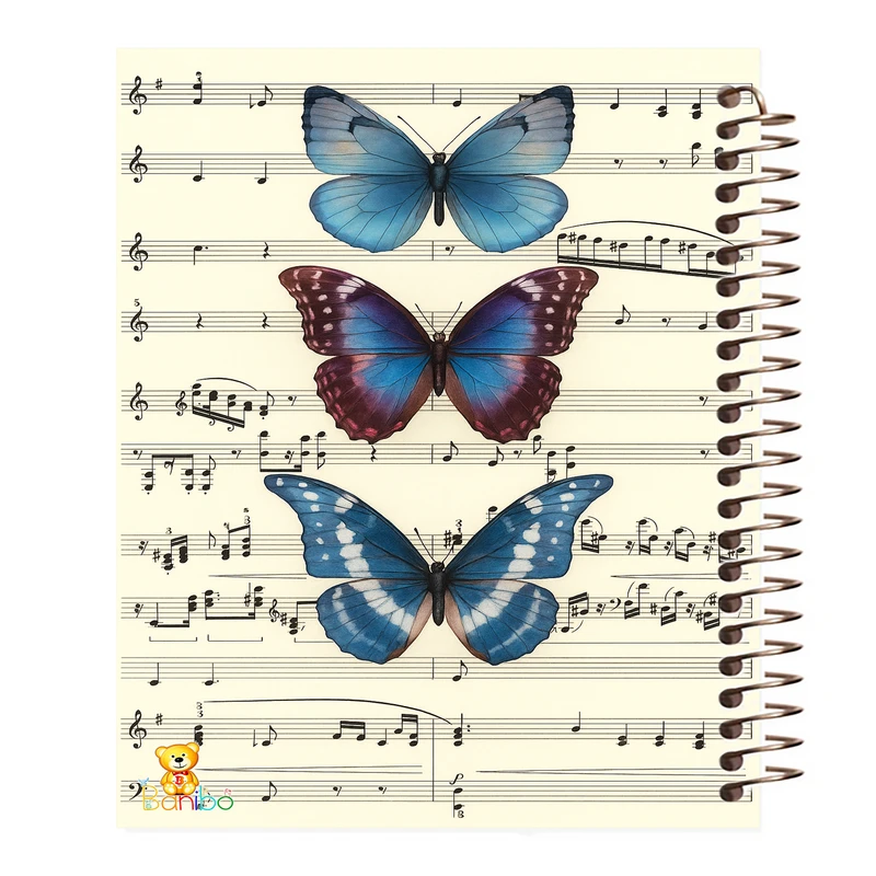 دفتر نقاشی 50 برگ بانیبو مدل  پروانه کد 1156