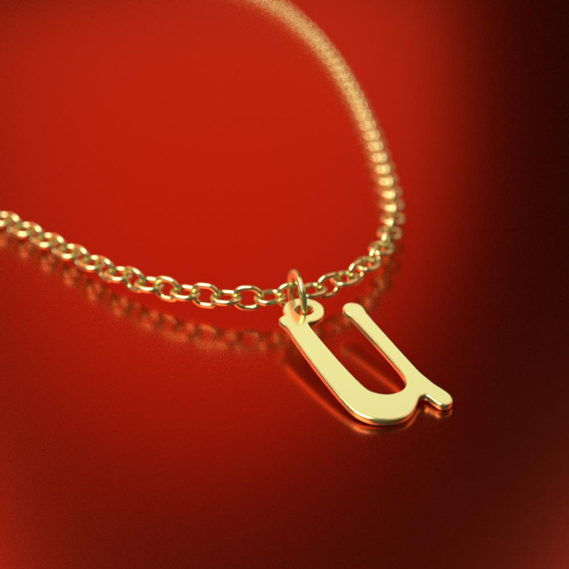 گردنبند طلا 18 عیار زنانه مدوپد مدل حرف U کد RNA17108 گردنبند طلا 18 عیار زنانه مدوپد مدل حرف U کد RNA17108