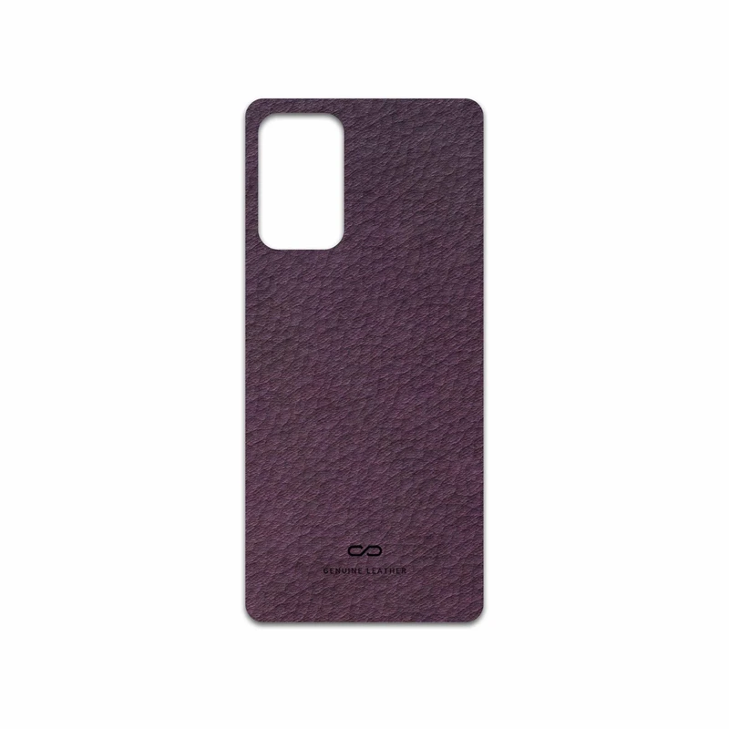 برچسب پوششی ماهوت مدل Purple-Leather مناسب برای گوشی موبایل سامسونگ Galaxy A52 5G