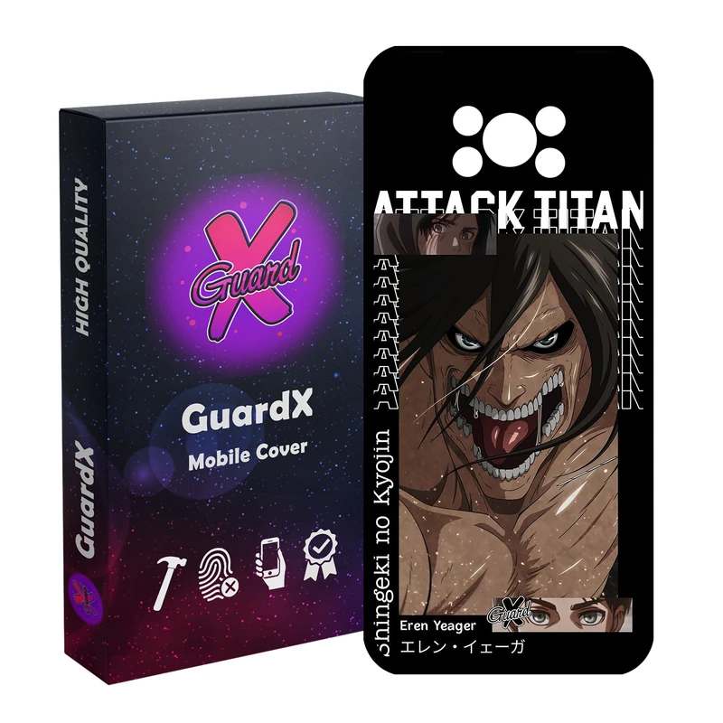 کاور گارد ایکس طرح Attack On Titan Anime انیمه مدل Glass10543 مناسب برای گوشی موبایل شیائومی Poco X3 NFC/Poco X3/Poco X3 Pro