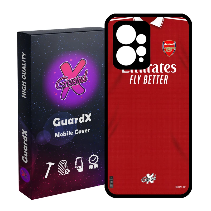 کاور گارد ایکس طرح آرسنال مدل Glass10467 مناسب برای گوشی موبایل شیائومی Redmi Note 12 4G